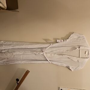 Women's Light Blue Button-Up Dress